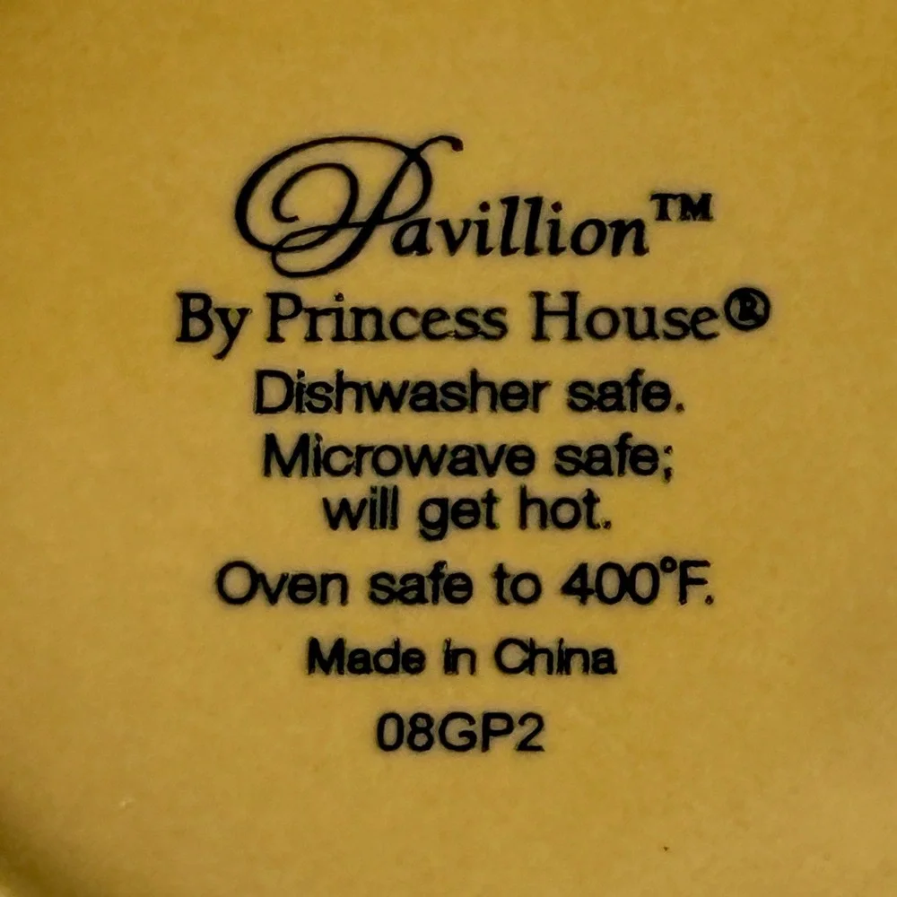 Princess House Pavillion Nesting Bowl Set of 3 Green Orange Yellow Scalloped Rim